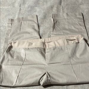 Women Tan Pants. Maternity